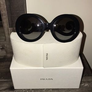 Prada Black Swirl Sunglasses